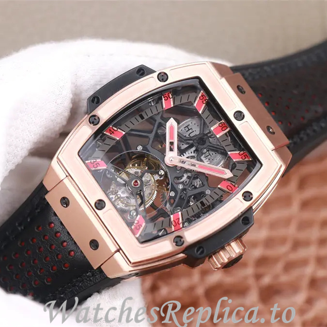 Hublot Replica MASTERPIECE Series Leather strap 45MM - WatchesReplica.is