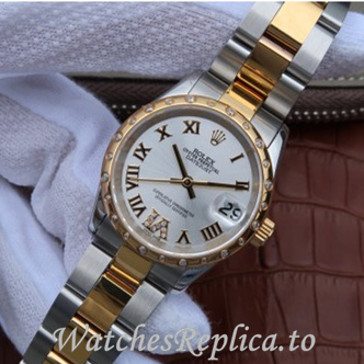 Swiss Rolex Datejust Replica 178383 Stainless steel strap 31MM - WatchesReplica.is