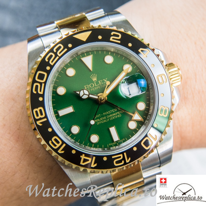 Swiss Rolex GMT-Master Replica 116718 Stainless steel strap 40MM - WatchesReplica.is