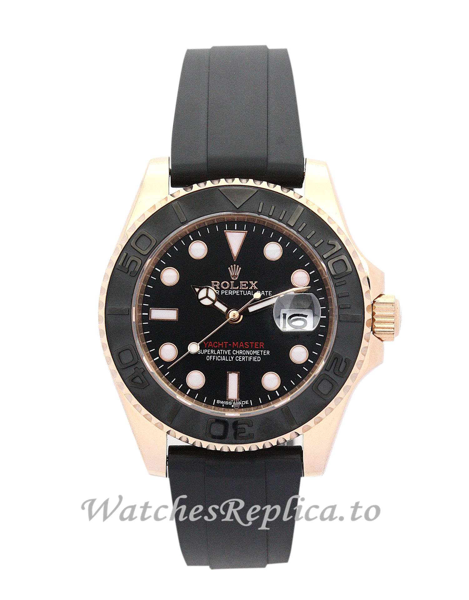 Rolex Yacht-Master Black Dial 169622 - WatchesReplica.is