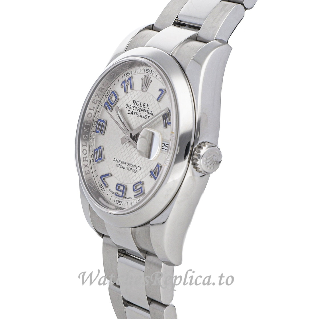 Replica Rolex Datejust 116200 36MM Silver Dial Mens Watch - WatchesReplica.is