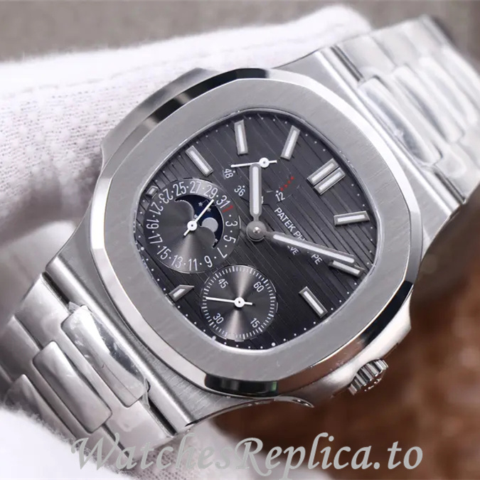 Patek Philippe Replica Nautilus 5712 Stainless steel strap 40MM - WatchesReplica.is