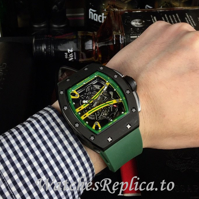 Richard Mille Replica RM61-01 Rubber strap 50MM - WatchesReplica.is
