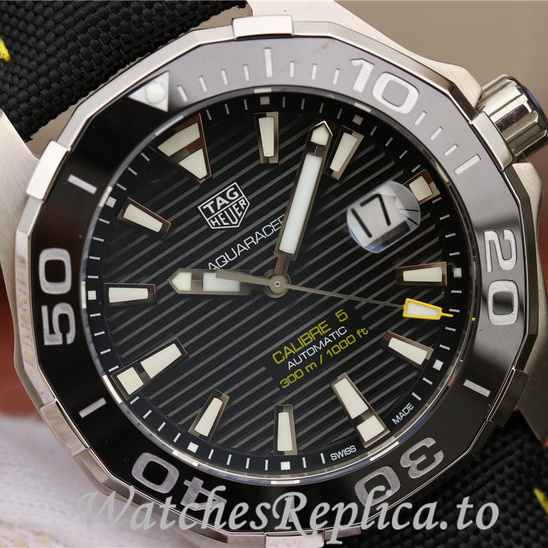 Tag Heuer Replica Aquaracer Canvas strap 43MM - WatchesReplica.is