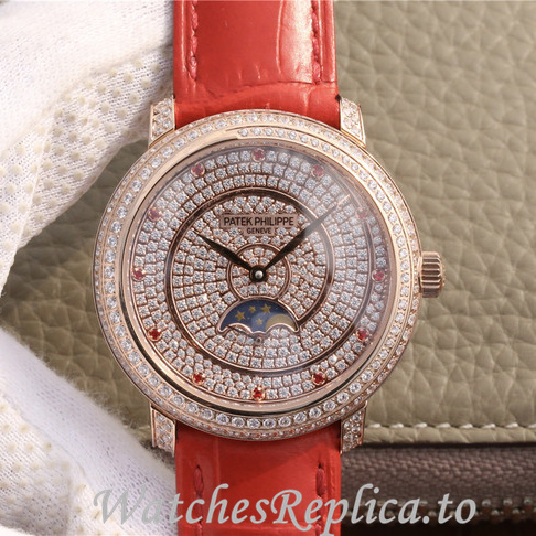 Patek Philippe Replica Complications 4968 Leather strap 33.3MM - WatchesReplica.is