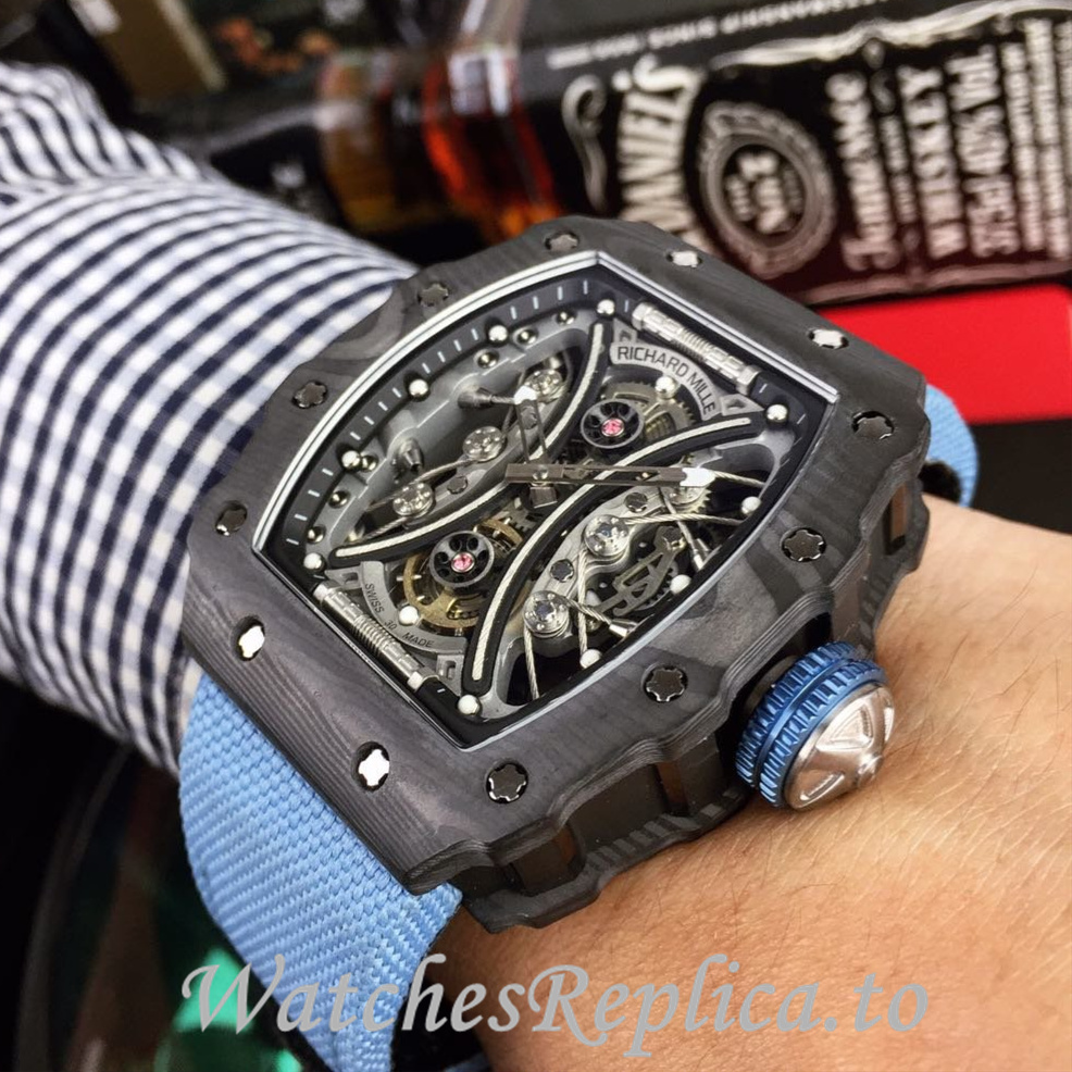 Richard Mille Replica RM53-01 Canvas strap 50MM - WatchesReplica.is