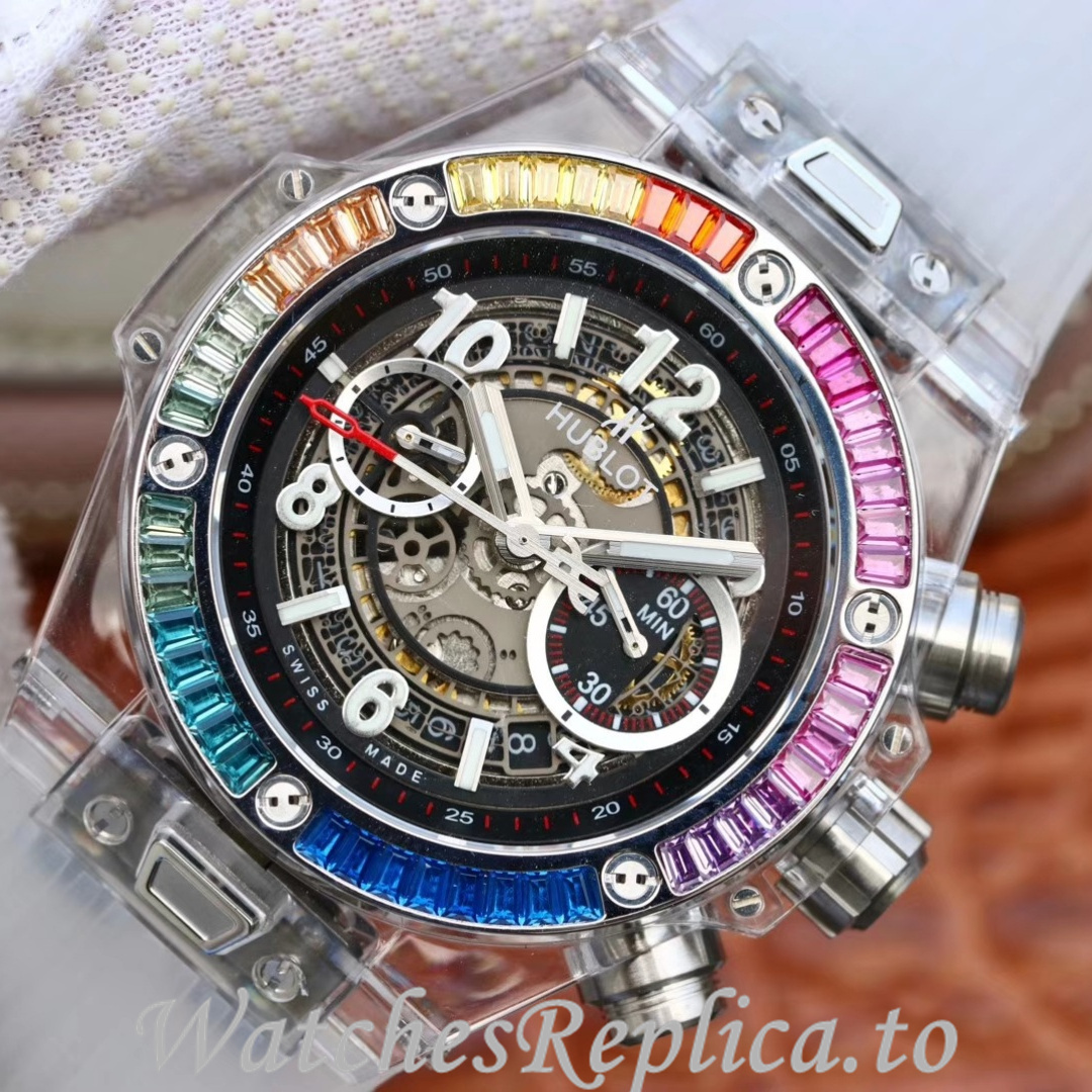 Hublot Replica 411.JX.4802.RT Rubber strap 45MM - WatchesReplica.is