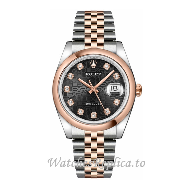 Replica Rolex Datejust 116201-27 36MM Stainless steel strap Mens Watch - WatchesReplica.is