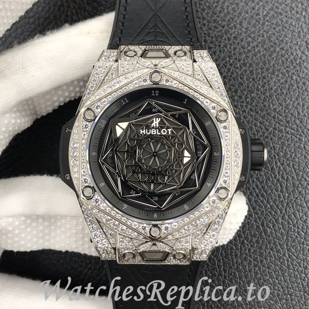 Hublot Replica Big Bang Series Tattoo Rubber strap 45MM - WatchesReplica.is