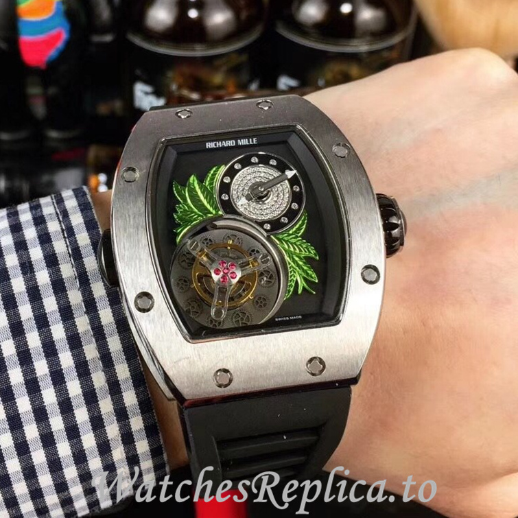 Richard Mille Replica RM19 Rubber strap 50MM - WatchesReplica.is