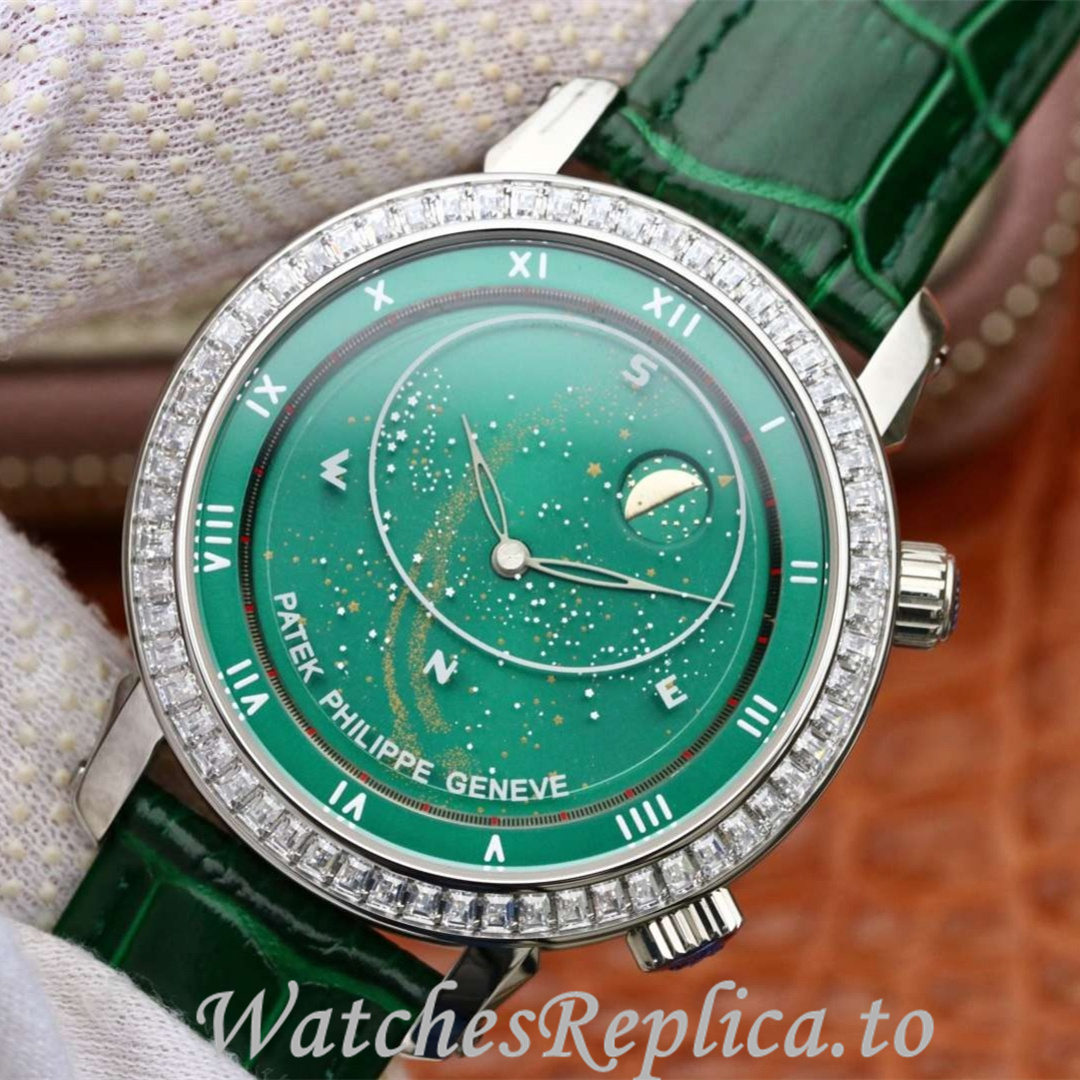 Patek Philippe Replica Complications 5102 Leather strap 43MM - WatchesReplica.is