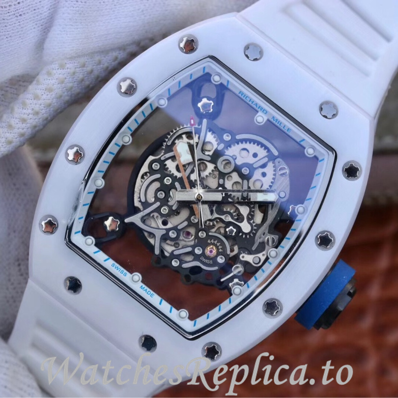 Richard Mille Replica RM055 Rubber strap 50MM - WatchesReplica.is