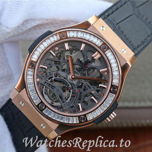 Hublot Replica HUBLOT Leather strap 42MM - WatchesReplica.is