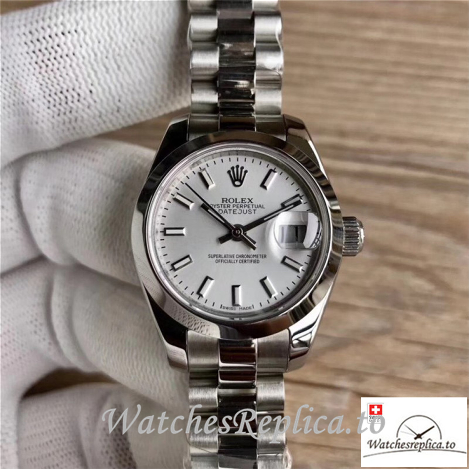 Swiss Rolex Datejust Replica 279160 002 Stainless Steel Bezel 31MM - WatchesReplica.is