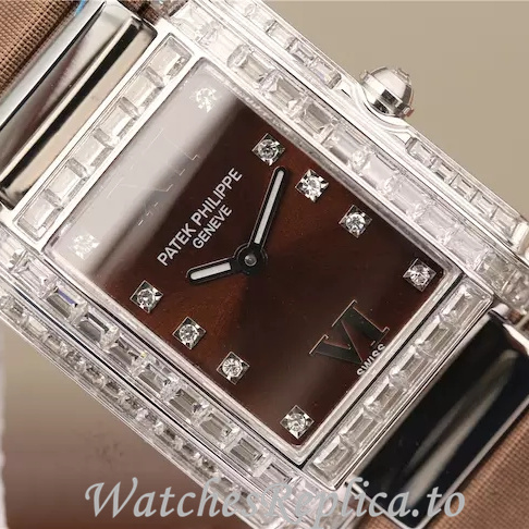 Patek Philippe Replica Twenty-4 Leather strap 30MM - WatchesReplica.is