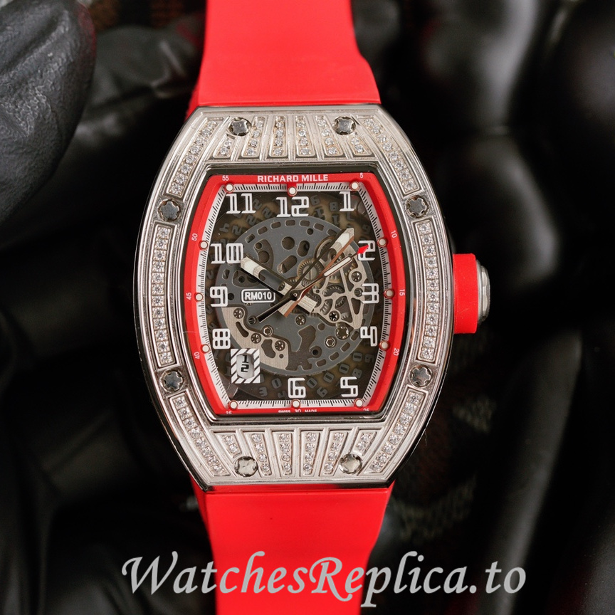 Richard Mille Replica RM010 Rubber strap 49MM - WatchesReplica.is