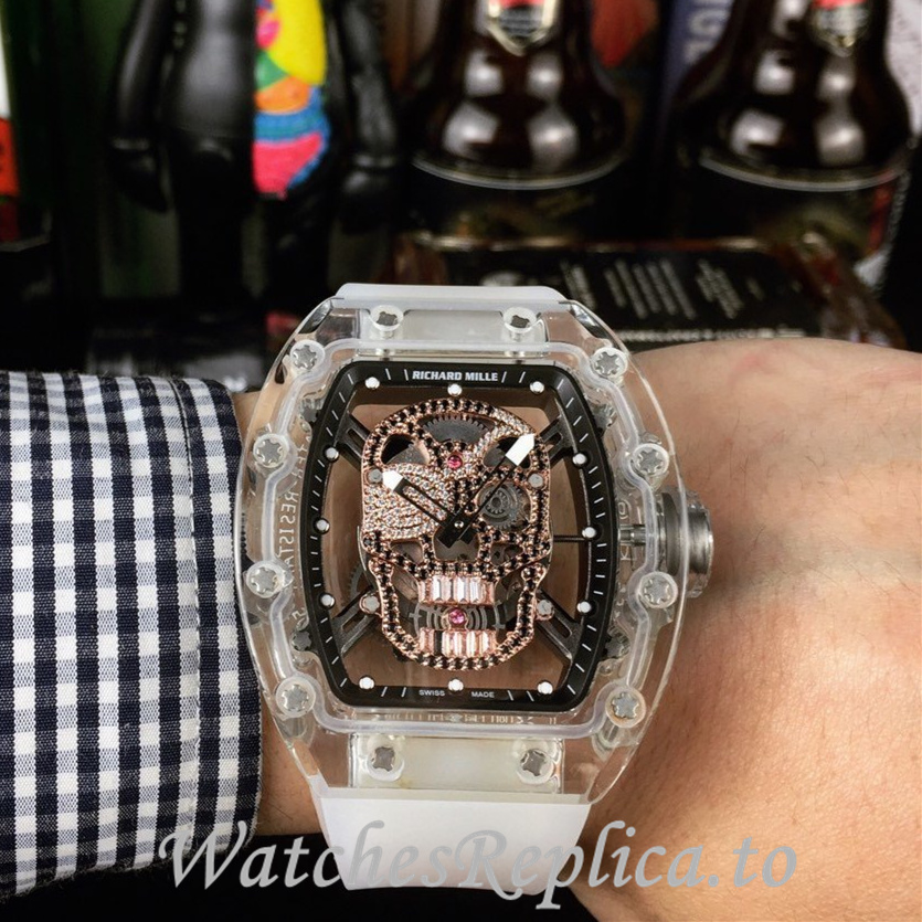 Richard Mille Replica RM052 Rubber strap 50MM - WatchesReplica.is