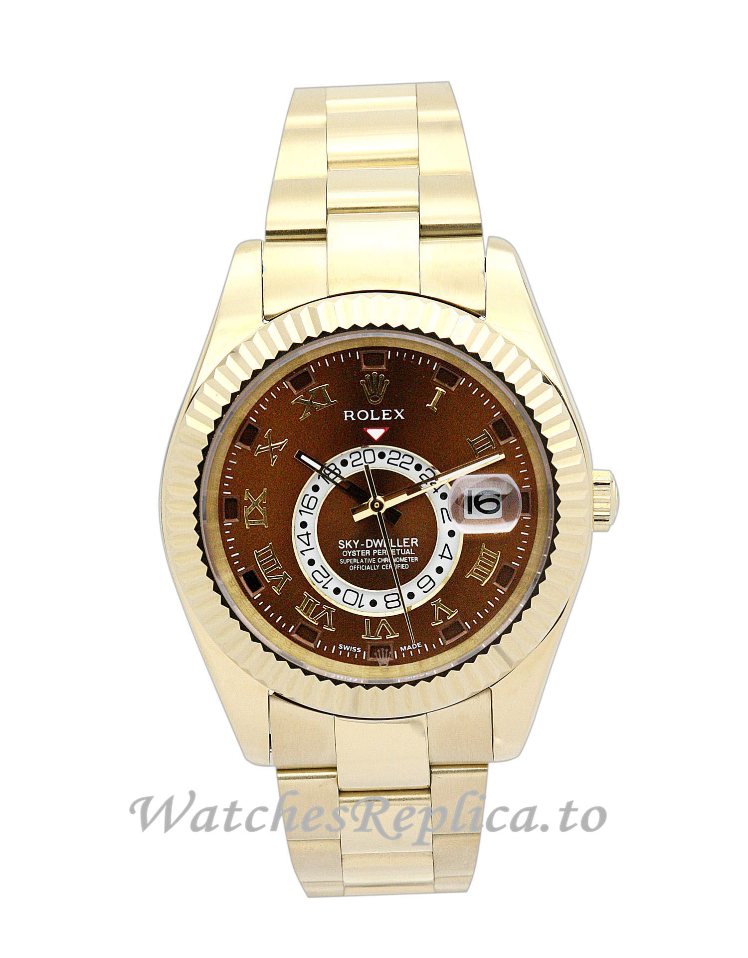 Rolex Sky Dweller Brown Dial 326938 - WatchesReplica.is
