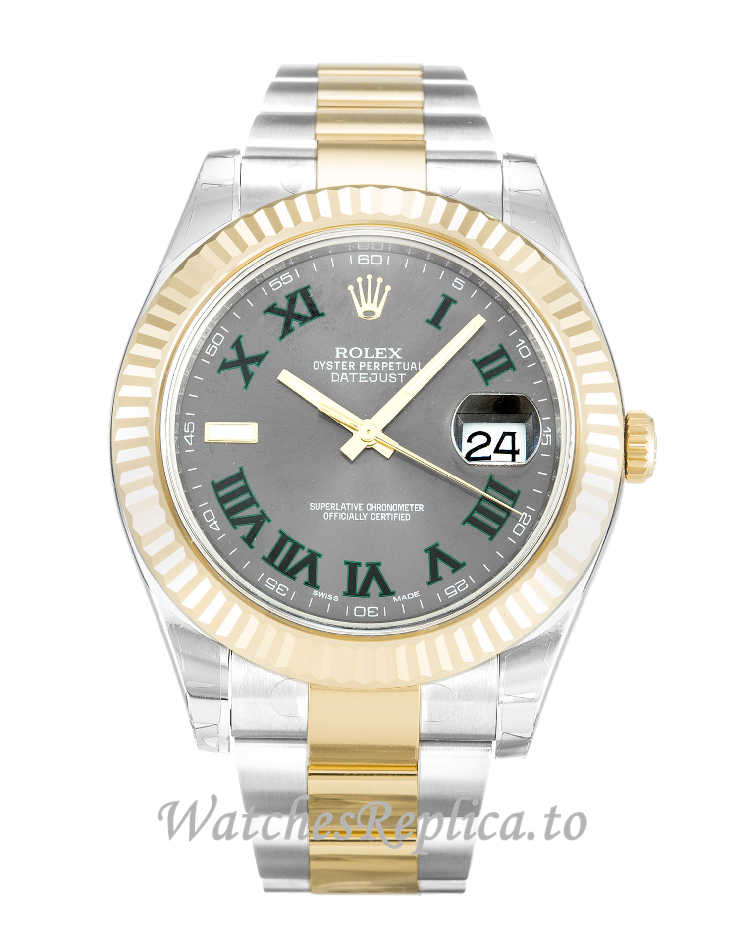 Rolex Datejust II Grey Dial 116333 - WatchesReplica.is