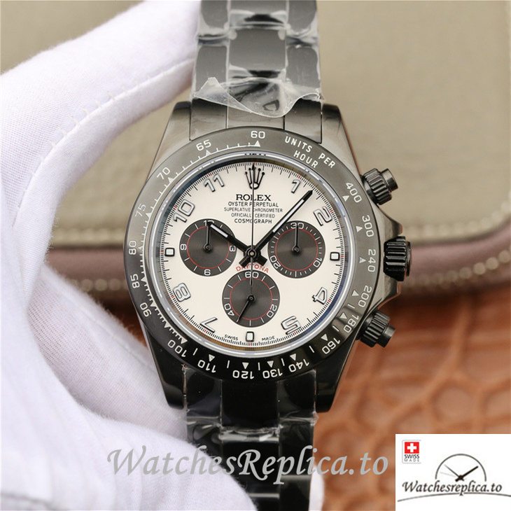 Swiss Rolex Daytona Replica 116598RBOW Stainless steel strap 40MM - WatchesReplica.is
