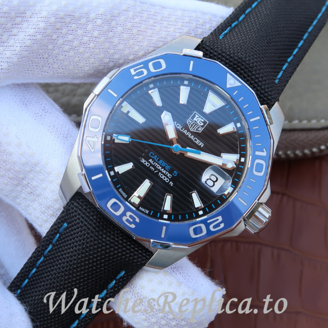 Tag Heuer Replica Aquaracer Canvas strap 43MM - WatchesReplica.is