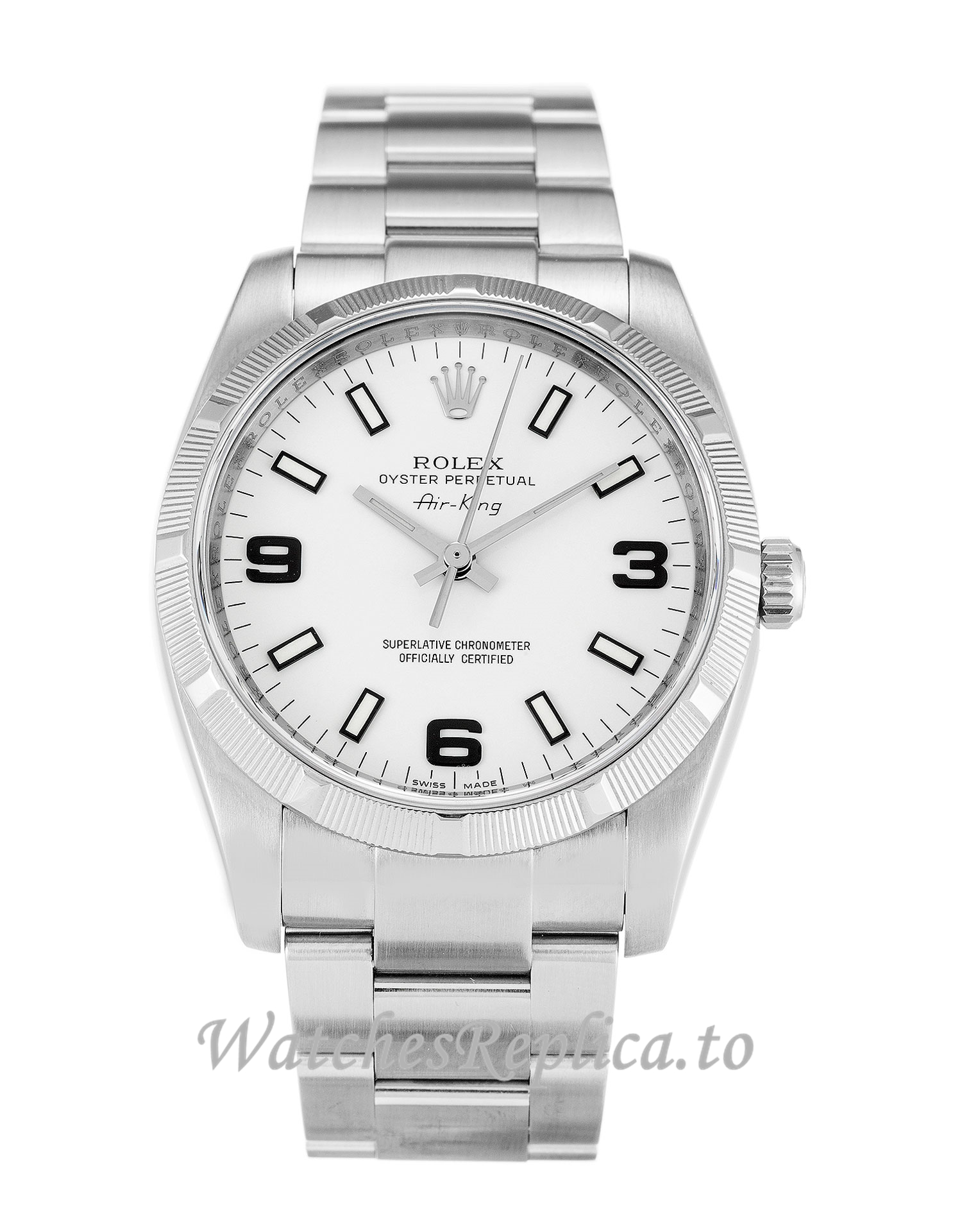 Rolex Air-King White Dial 114210 - WatchesReplica.is