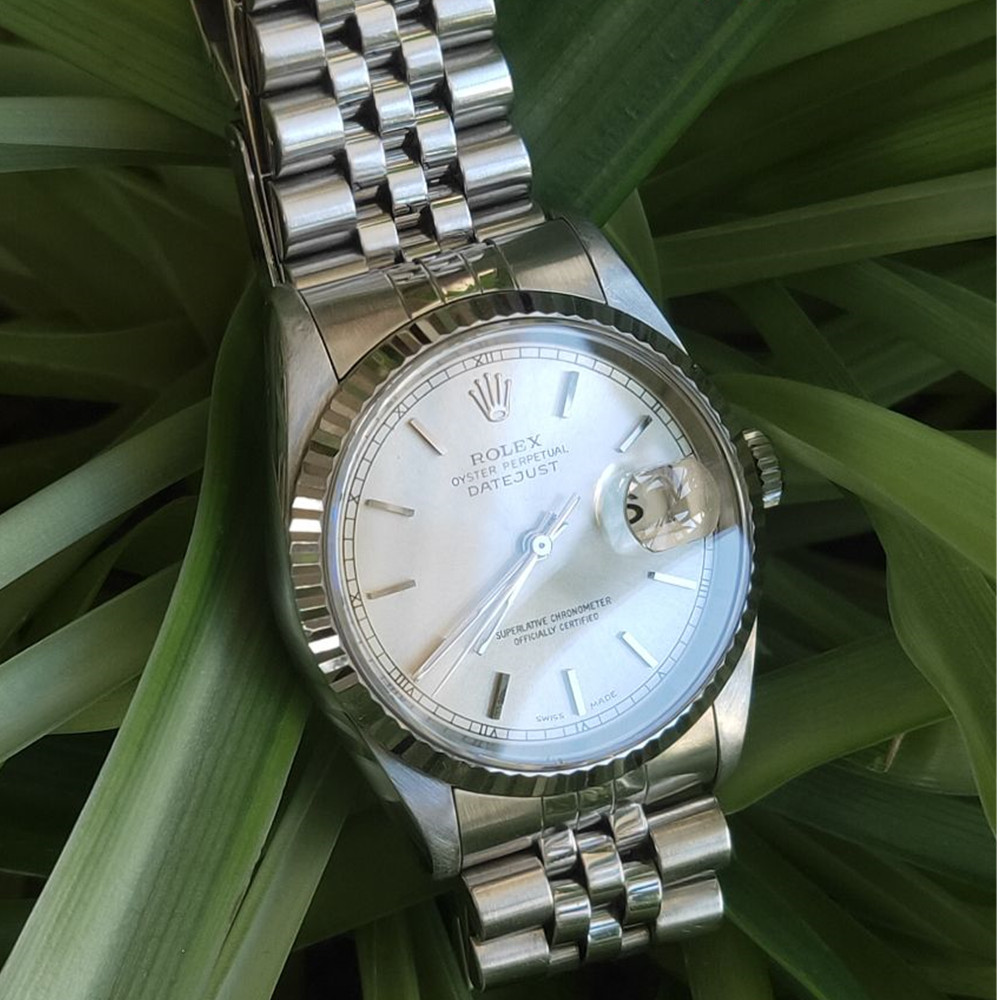 Rolex Datejust White Dial 16220 - WatchesReplica.is