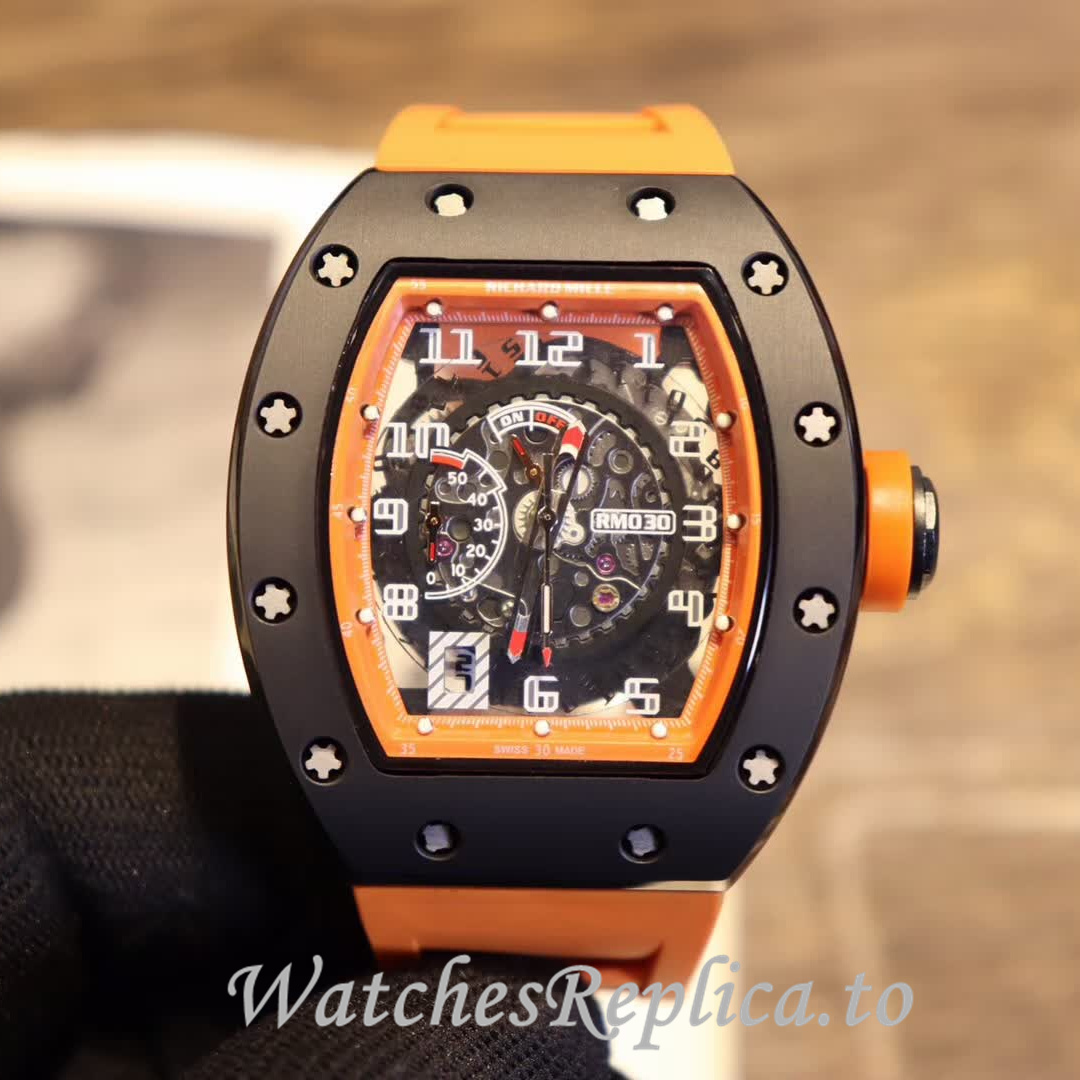 Richard Mille Replica RM030 Rubber strap 50MM - WatchesReplica.is