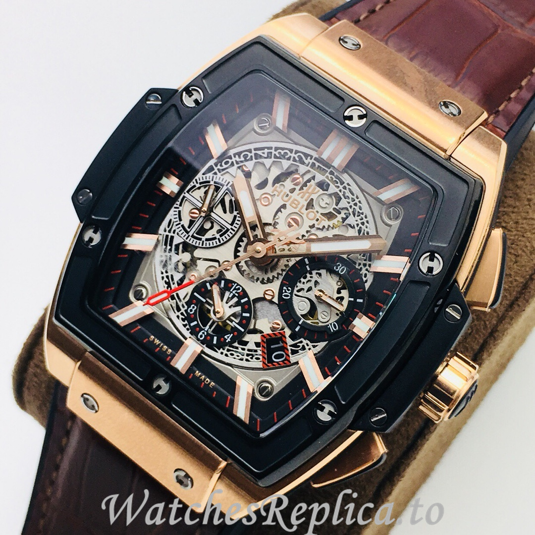 Hublot Replica SPIRIT OF BIG BANG Leather strap 42MM - WatchesReplica.is