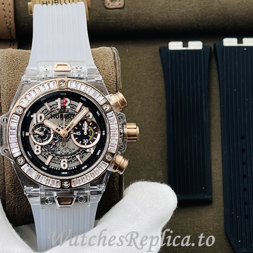 Hublot Replica 411.JX.4802.RT Rubber strap 45MM - WatchesReplica.is