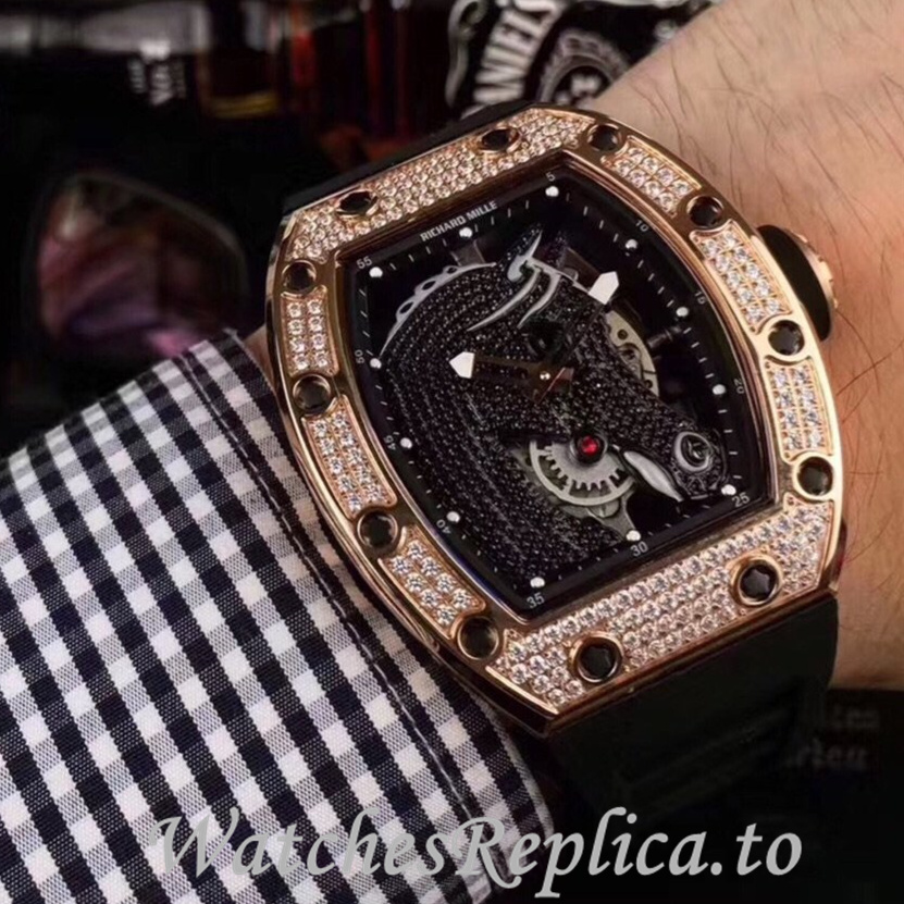 Richard Mille Replica RM52-02 Rubber strap 50MM - WatchesReplica.is