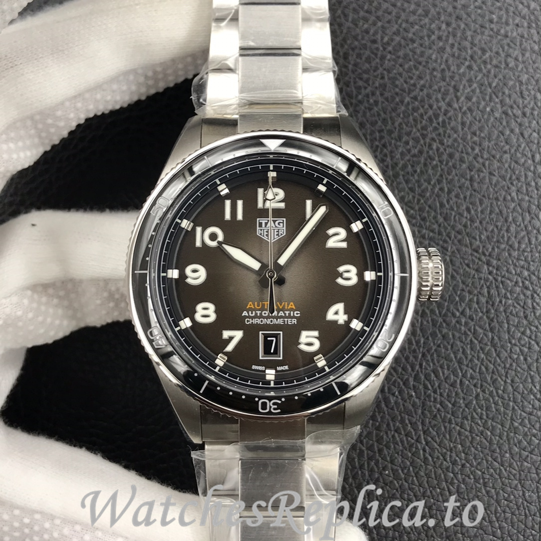 Tag Heuer Replica Autavia Stainless steel strap 42MM - WatchesReplica.is