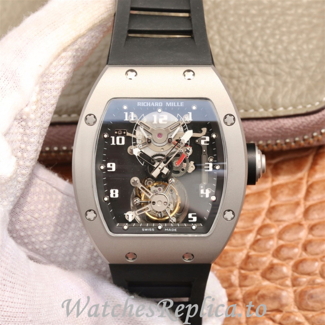 Richard Mille Replica RM001 Rubber strap 50MM - WatchesReplica.is