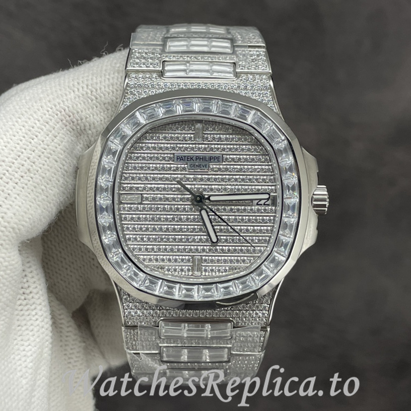 Patek Philippe Replica Nautilus Stainless steel strap 40.5MM - WatchesReplica.is