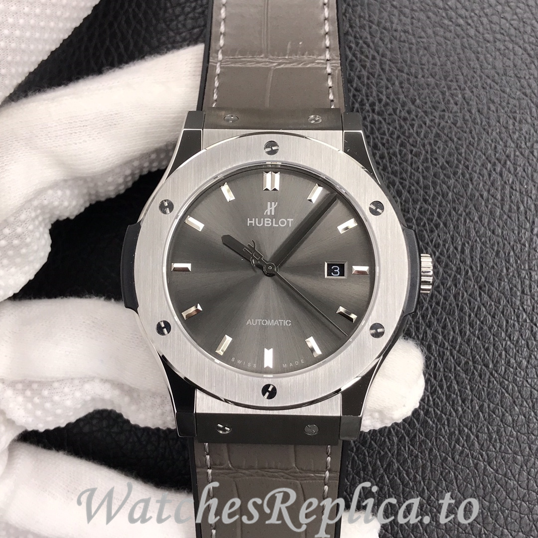 Hublot Replica Classic Fusion Series Leather strap 45MM - WatchesReplica.is