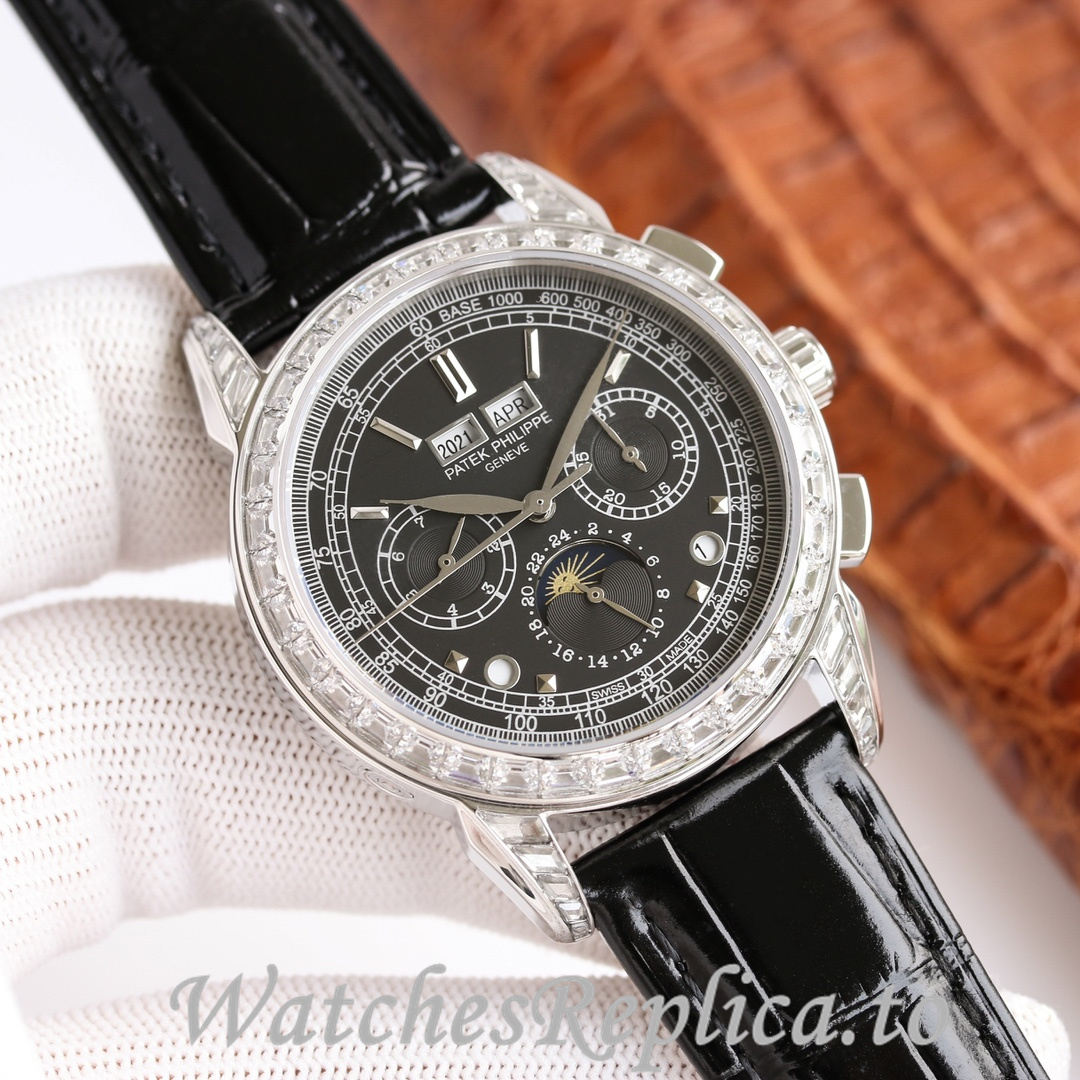 Patek Philippe Replica Complications 5270 Leather strap 41MM - WatchesReplica.is