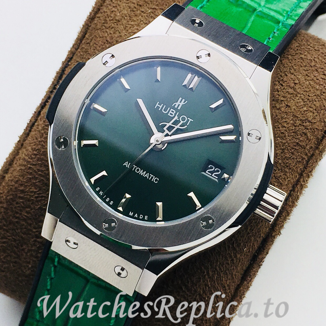 Hublot Replica Classic-Fusion-Series Leather strap 38MM - WatchesReplica.is