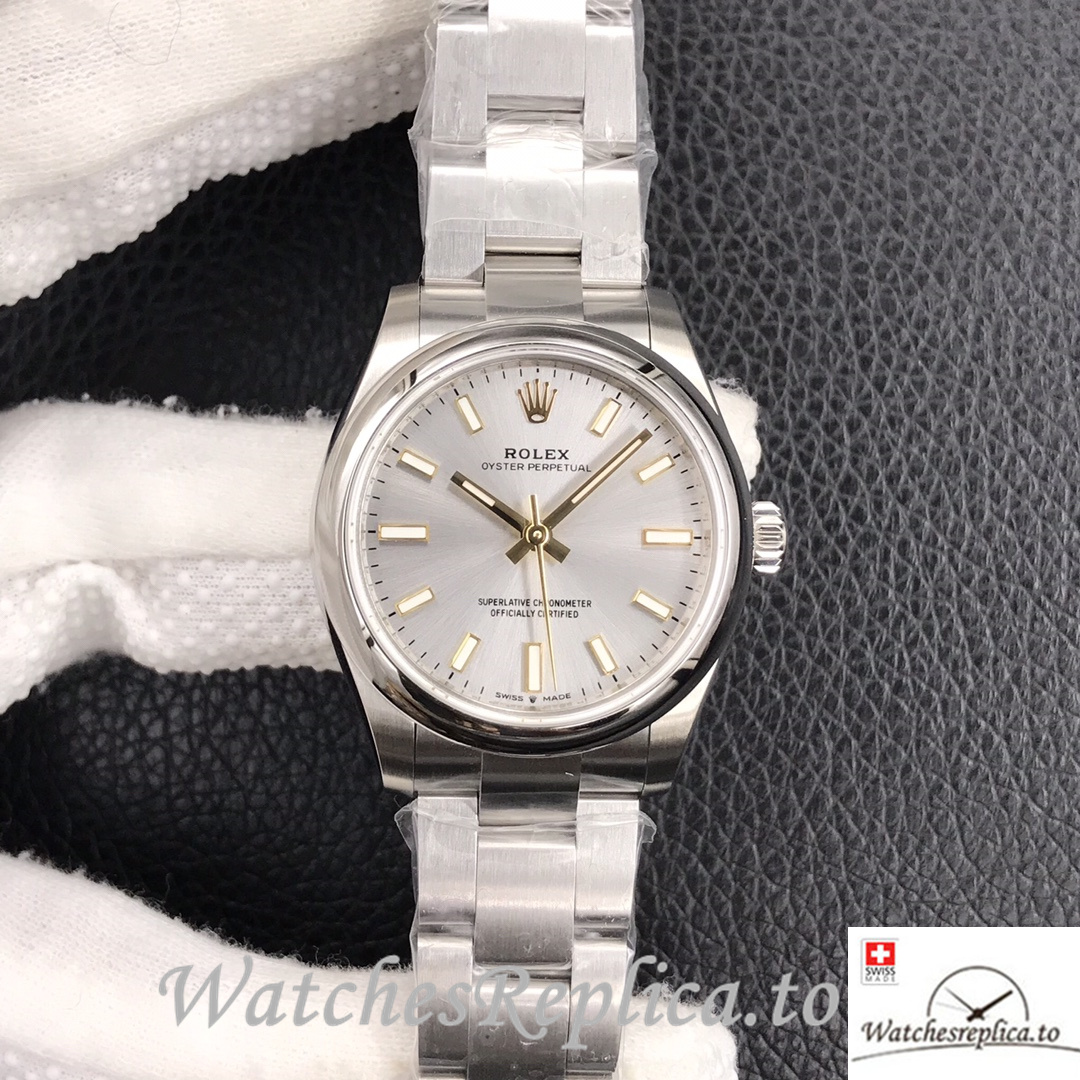 Swiss Rolex Oyster Perpetual Replica 277200 Stainless steel strap 31MM - WatchesReplica.is