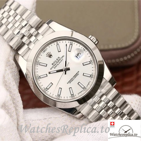 Swiss Rolex Datejust Replica 126300-0004 Stainless steel strap 41MM - WatchesReplica.is