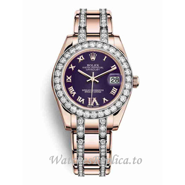Replica Rolex Pearlmaster m81285-0046 34MM - WatchesReplica.is