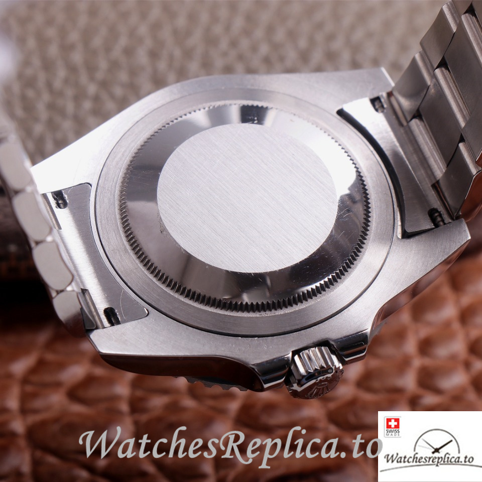 Swiss Rolex GMT Master Replica 126710 Stainless steel strap 40MM Black Dial - WatchesReplica.is