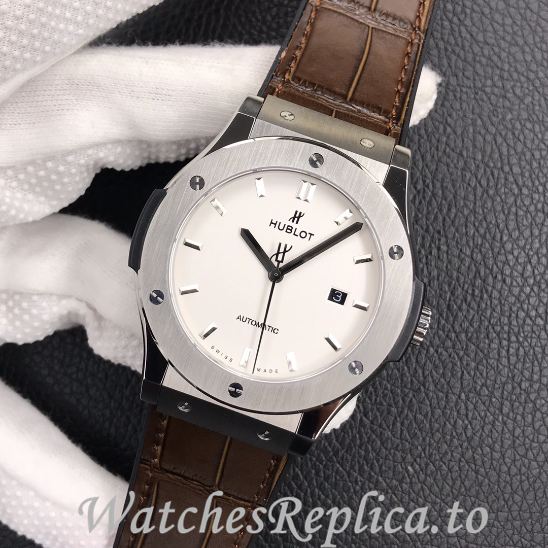 Hublot Replica Classic Fusion Series Leather strap 45MM - WatchesReplica.is