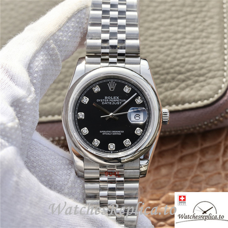 Swiss Rolex Datejust Replica 116200 Stainless steel strap 36MM - WatchesReplica.is