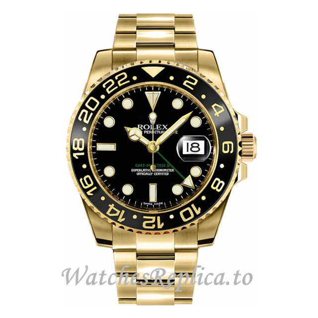 Replica Rolex GMT-Master 116718 LN BL 40MM - WatchesReplica.is