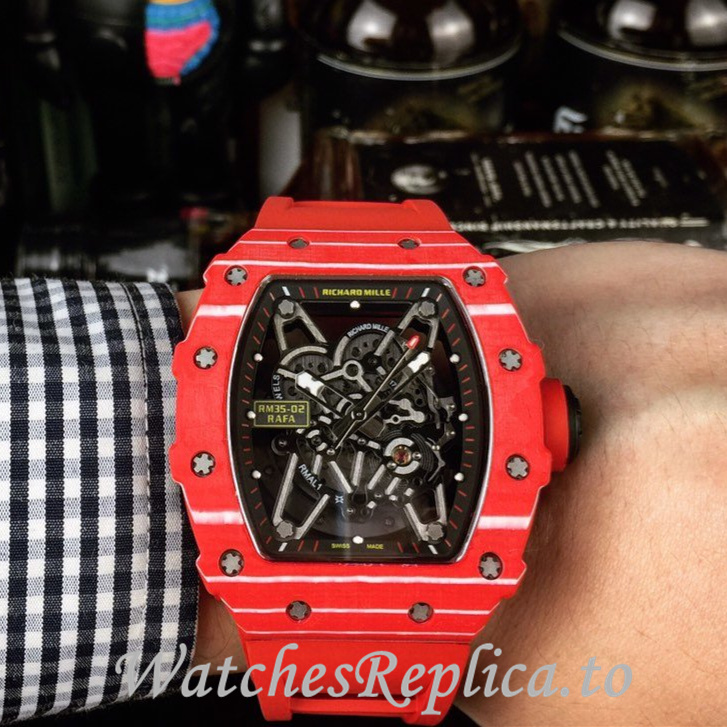 Richard Mille Replica RM35-02 Rubber strap 50MM - WatchesReplica.is