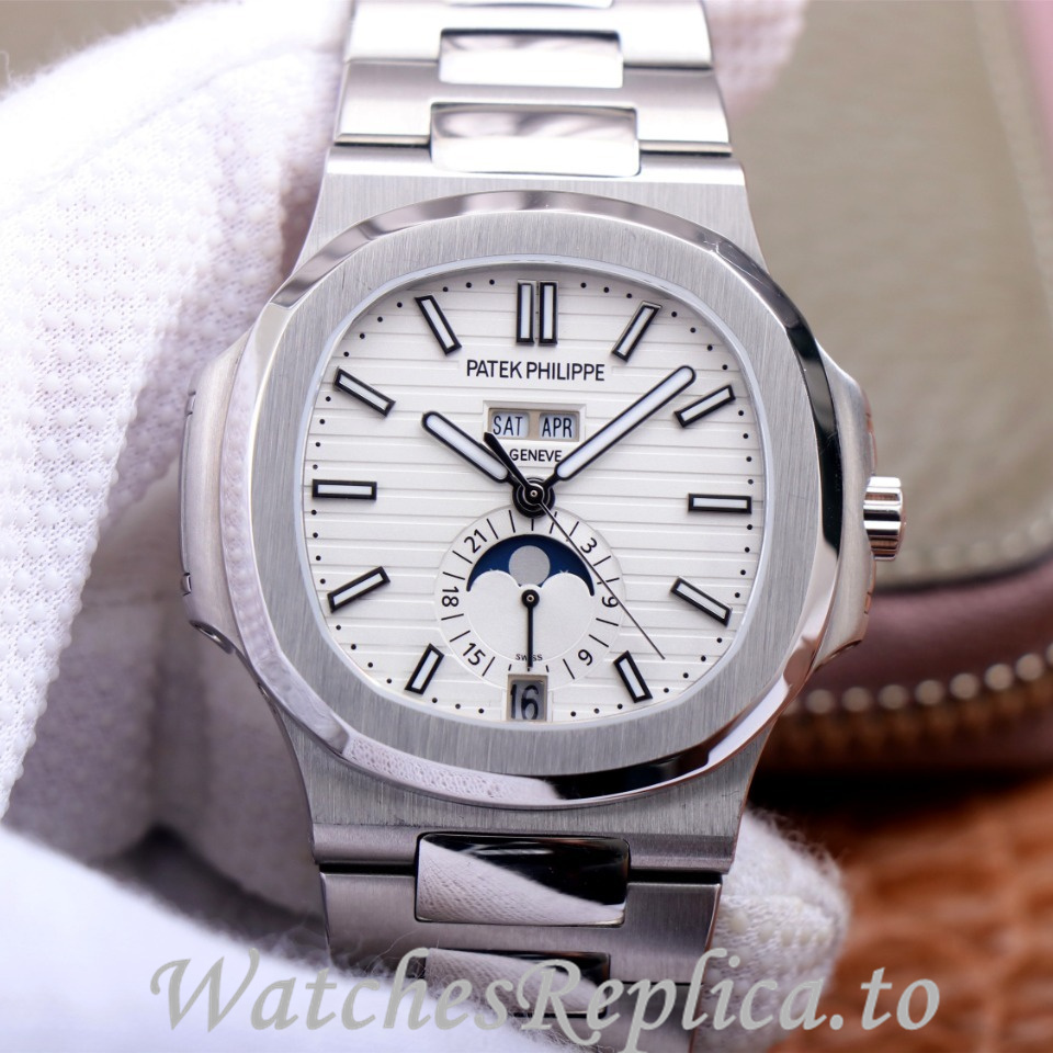 Patek Philippe Replica Nautilus 5726 Stainless steel strap 40.5MM - WatchesReplica.is