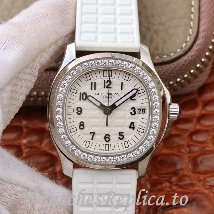 Patek Philippe Replica Aquanaut 5068 Rubber strap 35.6MM - WatchesReplica.is