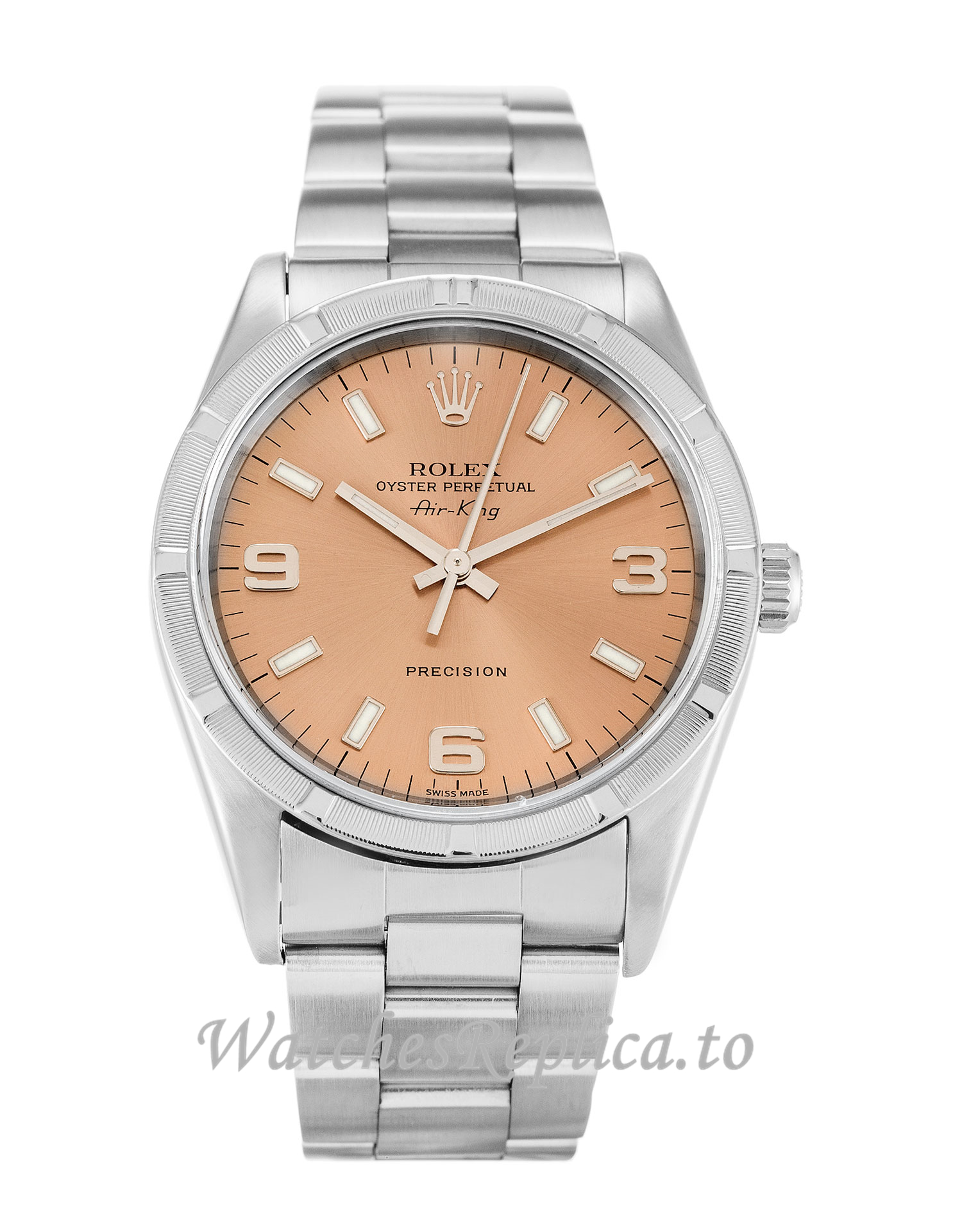 Rolex Air-King Salmon Dial 14010M - WatchesReplica.is