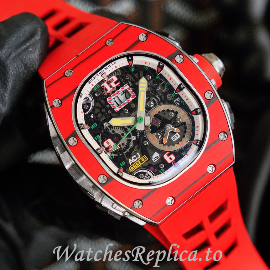 Richard Mille Replica RM62-01 Rubber strap 50MM - WatchesReplica.is