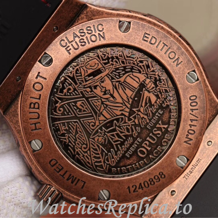 Hublot Replica Classic Fusion Series Leather strap 45MM - WatchesReplica.is